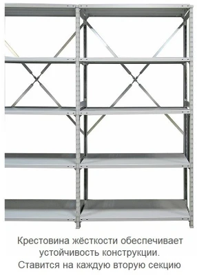 Стеллаж металлический ТСУ 4-150