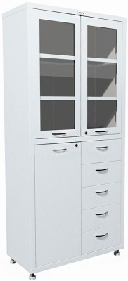 Шкаф медицинский металлический Hilfe МД 2 1780 R-5